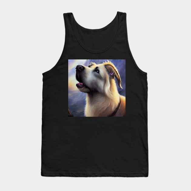 Howling Kangal Shepherd Dog Tank Top by Shadowbyte91